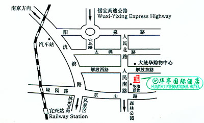 Huating International Hotel Map