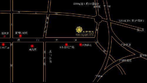 Humen Oriental Glory Hotel Map