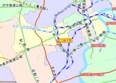 Hunan Hotel, Shanghai Map