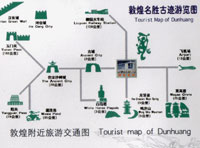 Dunhuang Hotel Map