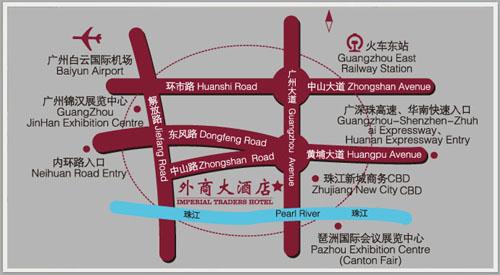 Imperial Traders Hotel,Guangzhou Map