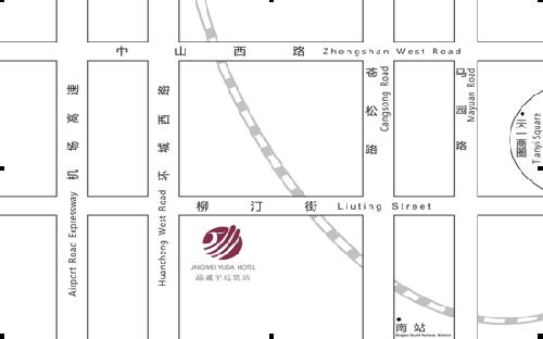 Jingwei Yuda Hotel, Ningbo Map