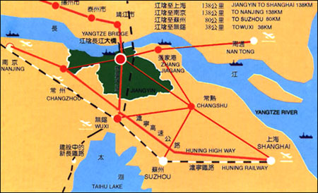 Jiangyin Hopesun Hotel Map