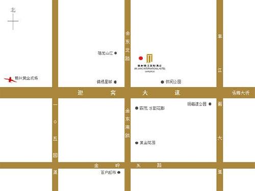 Jin Jiang International Hotel Ganzhou Map
