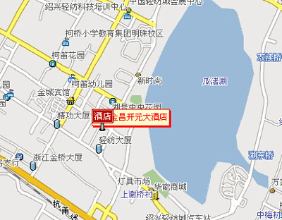 Jinchang New Century Hotel Shaoxing Map