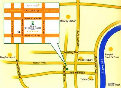 Jinjiang Hotel shanghai Map