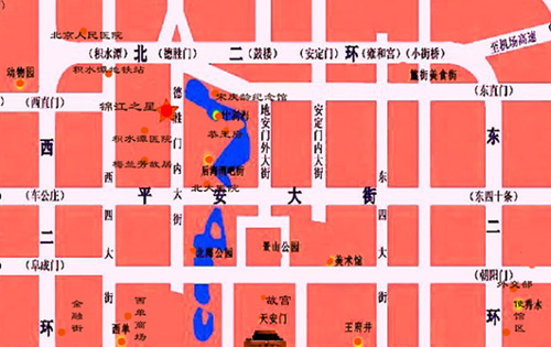 Jinjiang Inn-beijing deshengmen Hotel Map