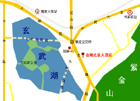 Jinling Star Metropole Hotel, Nanjing Map