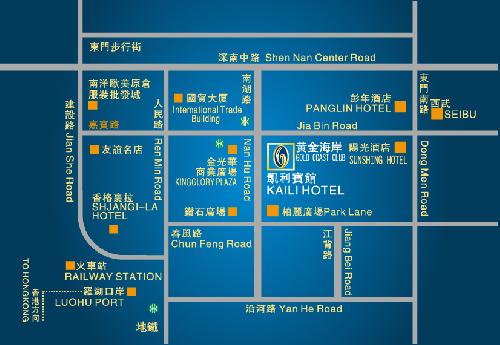 Kaili Hotel, Shenzhen Map
