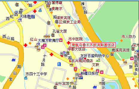 Southern Airlines Pearl International Hotel ,Urumqi Map