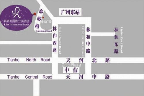 Lilac International Suites, Guangzhou Map