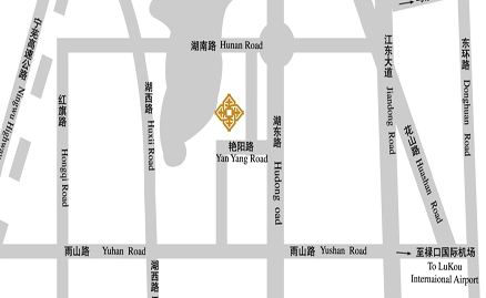 Nanhu Hotel, Maanshan Map