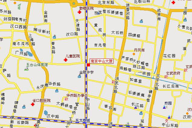 Nanjing Zhongshan Hotel Map