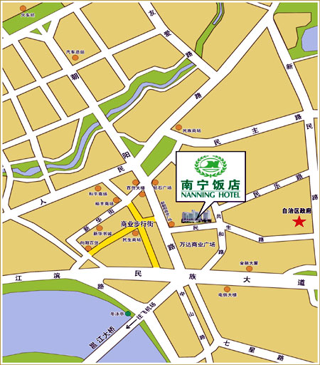 Nanning Hotel Map