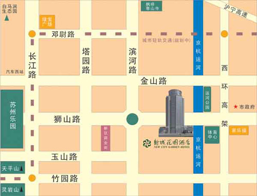 New City Garden Hotel Suzhou Map