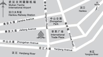 New World Hotel Wuhan Map