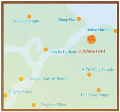 Ningbo Qijiashan Hotel Map