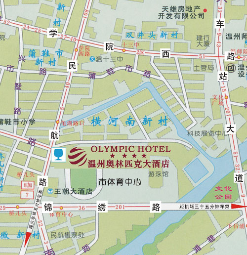 Wenzhou Olympic Holiday Hotel Map
