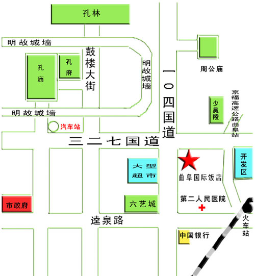 Qufu International Hotel Map