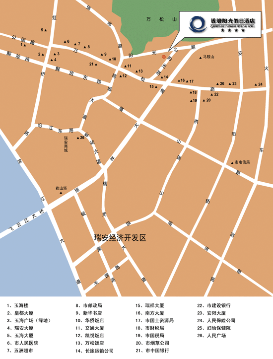 Sunshine Holiday Hotel Map