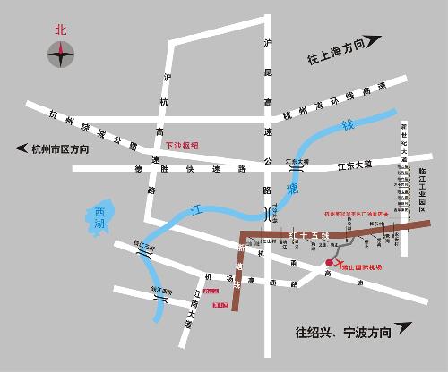 Ramada Plaza Hangzhou Xiaoshan Map