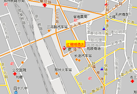 Red Coral hotel ,Zhengzhou Map