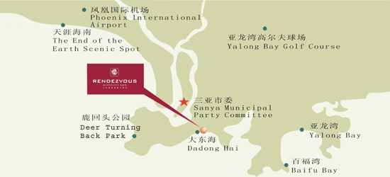 Baohong Hotel, Sanya Map