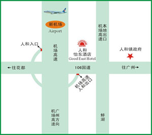 Renhe Good East Hotel, Guangzhou Map