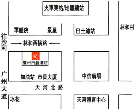 Guangzhou Wings Hotel Map