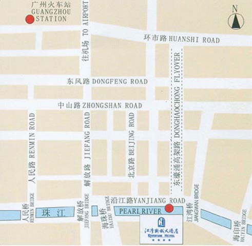 Riverside Hotel, Guangzhou (Guangxin Gitic Riverside Hotel) Map