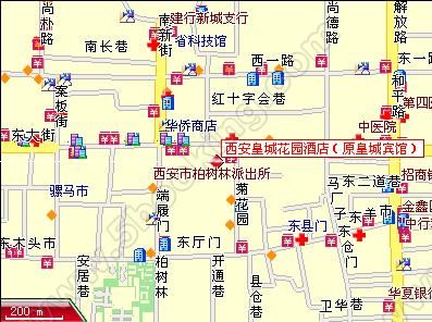 Grand Noble Hotel ,Xian Map