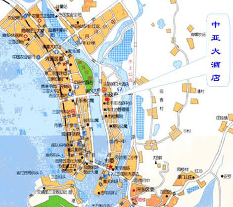 JOYA  international Hotel, Sanya Map