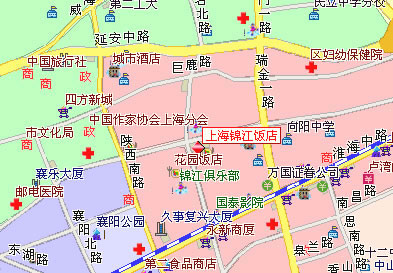 Shanghai Jinjiang Hotel Map