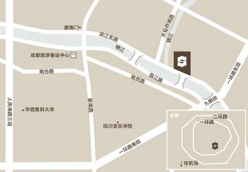 Shangri-La Hotel, Chengdu Map