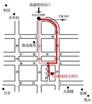 Shaoxing Warm Port Hotel Map