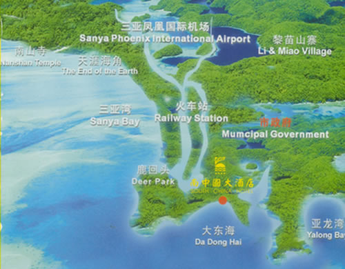 Sanya South China Hotel Map