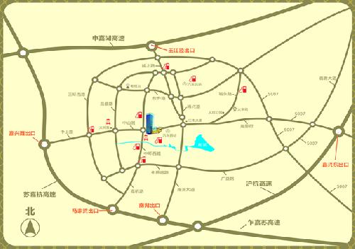 Sunshine Hotel, Jiaxing Map
