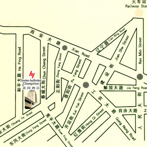 Swiss-Bel Hotel ,Changchun Map