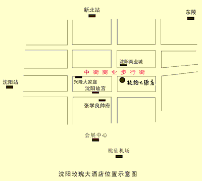 The Rose Hotel Map