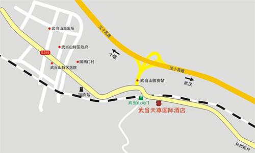 The Shiyan Wudang Tianzun International Hotel Map