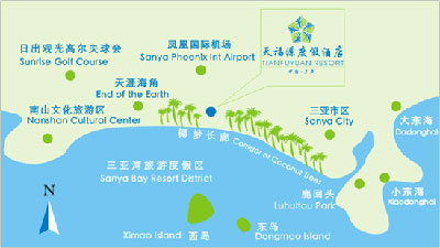 Tianfuyuan Resort Sanya Map