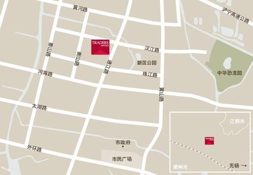 Traders Fudu Hotel, Changzhou Map