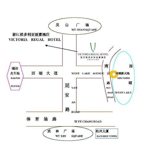 Victoria Regal Hotel, Zhejiang Map