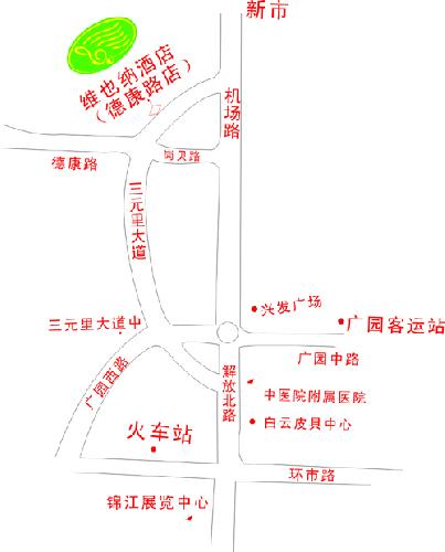 Vienna hotel (Guangzhou Dekang Road ) Map