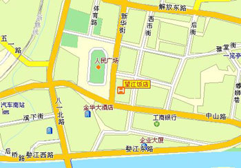 WangJiang Hotel Jinhua Map