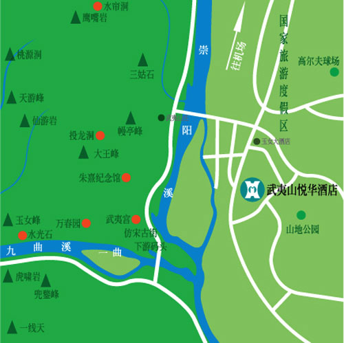 Wuyi Mountain Yeohwa Resort Map