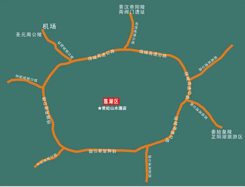 Xia'an century Landscape Hotel Map