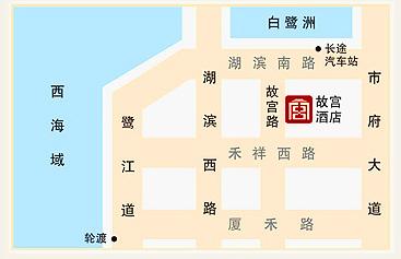 Xiamen Gugong Hotel Map