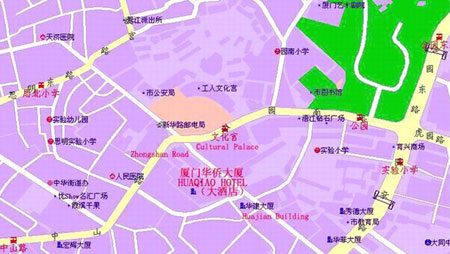 Xiamen Huaqiao Hotel Map