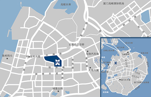 Xiamen Mandarin Hotel Map